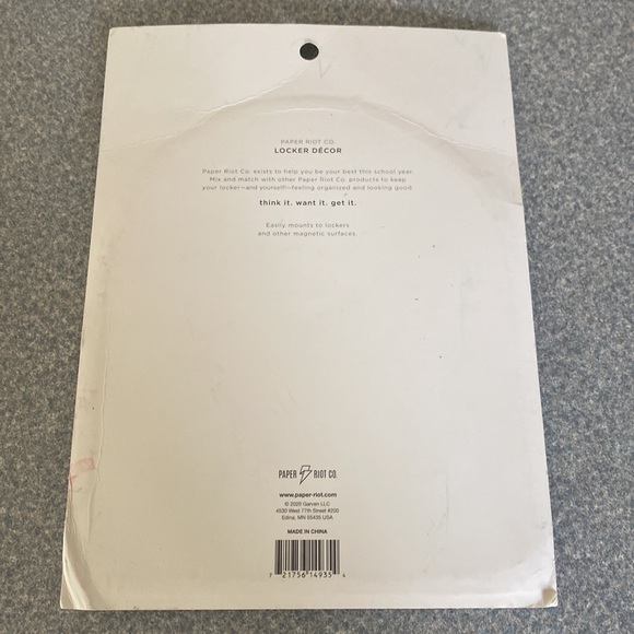 COPY - NWT Magnetic Locker Mirror by Paper Riot Co works on other magnetic surf… - Picture 2 of 3